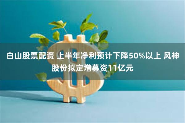 白山股票配资 上半年净利预计下降50%以上 风神股份拟定增募资11亿元